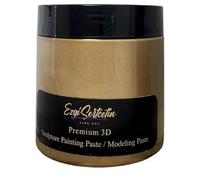 3D Sculpture Painting Paste|Modeling Paste|Texture Paste|Decorative Plaster|Ready to Use|Unique Metallic Pearl and Neon Colors|Stencil|Flowers|Texture and Art Relief|New Big Size 6 oz (Bronze)