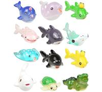 3D Sea Animal Decoration Charms, Cute Ocean Life Charm Gift for Toddler Girls Kids Teens Women Adults