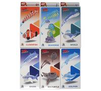 3D Sea Animal Puzzles - Shark Fish Seahorse Whale Turtle Dolphin - Set of 6