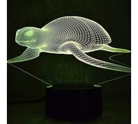 3D Sea Turtle Night Light Lamp 7 Color Change LED Touch USB Table Gift Kids Toys Decor Decorations Christmas Valentines Gift Birthday Gift【7 to 15 Days to Arrive in England】