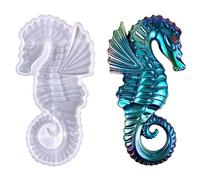 3D Seahorse Silicone Mold Animal Resin Mold Large Animal Statue Making Epoxy Mould DIY Craft Casting Mold for Gift Home Office Wall Hanging Decor
