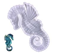 3D Seahorse Silicone Mold Large Animal Statue Making Epoxy Mould Silicone Seahorse Resin Molds for Gift Home Office Wall Hanging Decor
