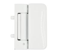 3D Security Flag Hinge with Brown and White Finish Adjustable UPVC Door Hinge for Enhanced Strength and Secure Door Installation (White, 17-24mm)