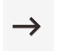 3D Self Adhesive Door Number Sign House Black Acrylic Creative Stickers 3 Inch Electroplated Digit, for Home Room Apartment Hotel Office Address Street Plate Weatherproof Anti-rust Durable 7cm (Arrow)