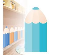 3D Self Adhesive Foam Wall Panels, 1.8cm Thicken Kids Anti-Collision Wall Stickers, Pencil Shape Wall Sticker, Soft Bag Bedside Protective Wall Padding, Waterproof, for Living Room Bedroom teal