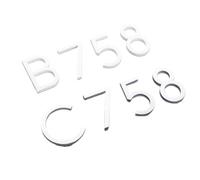 3D Self Adhesive House Numbers, Self-Adhesive 3D Acrylic Number Plate Digits 0-9 8x5cm Door Sign 1PCS(2)