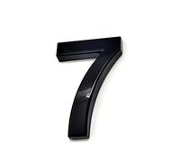 3D Self Adhesive House Plaque Number Sticker 2 Inch 5cm Black ABS Plastic Door Number Room 0-9 Digits for Hotel Apartment Home Mailbox Bins Outdoor Street Plate Yard Weatherproof Anti-Rust (7)