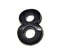 3D Self Adhesive House Plaque Number Sticker 2 Inch 5cm Black ABS Plastic Door Number Room 0-9 Digits for Hotel Apartment Home Mailbox Bins Outdoor Street Plate Yard Weatherproof Anti-Rust (8)