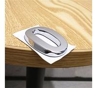 3D Self Adhesive House Plaque Numbers 0-9 Letters A-H 5cm Silver Plastic Sticker Electroplated Home Door Outdoor Plate Modern Address Hotel Digits Sign for Bins Mailbox Yard Street Anti-Rust (0)