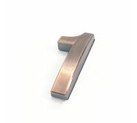 3D Self Adhesive House Plaque Numbers 50mm 0-9 Letter A-Z Dash Sign Modern Red Bronze Color Door Number Address Digits 3M Sticker Plate Sign ABS Electroplating, for Hotel Apartment Mailbox (1)