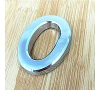 3D Self Adhesive House Plaque Numbers 5cm 0-9 Letters A-Z Dash Sign Door Plate Modern Silver Number Hotel Address Digits 3M Sticker ABS Electroplating, for Apartment Mailbox Indoor (O)