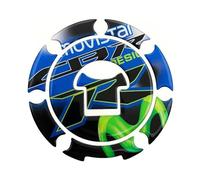 3D Seven Hole Fuel Tank Cover Sticker Reflective Decal For CB 190R 400 750(BLUE)