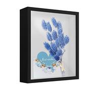 3D Shadow Box, 22 x 27 cm Wooden 3D Photo Frame for Wall and Tabletop, Deep Picture Frame Display Box for Flower Medal Memorabilia Crafts Tickets (Black 5CM)