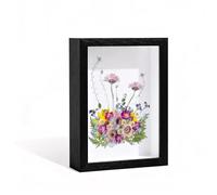 3D Shadow Box, Box Frame, Shadow Box Frame, Box Frames 20.3x25.3cm (3cm Depth), Deep Box Frame for Memorabilia, Medals, Dried Flowers & DIY Crafts（Black）