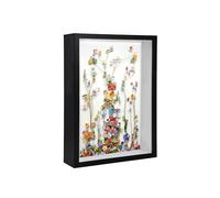 3D Shadow Box Frame, 15.2 x 20.3 cm Deep Box Frame for Objects up to 3cm, Picture Frame Wooden Deep Box, Picture Frame for Filling for Objects Photos Artworks Memories Flowers Crafts Black
