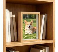 3D Shadow Box Frame 15 x 10 x 5 cm,Deep Box Frame for Objects up to 3cm, Picture Frame Wooden Deep Box, Picture Frame for Flowers Medal Standing & Hanging Photo Frames (Khaki)