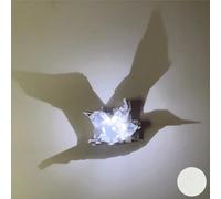 3D Shadow Night Light,Creative 3D Shadow Magic Wall Light with Warm Glow,Adjustable Glow Art Projection LED Night Lamp with Bird,Cat,Boy & Girl Profile Patterns (Bird)