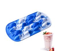 3D Shark Silicone Ice Cube Mold - Ice Cube Mold with Easy Release Design | Reusable Silicone Tray for Whiskey, Wine, Cocktails, Family Kitchen, Refrigerator and Camping
