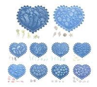 3D Shell Starfish Silicone Nail Molds, 10 Pcs Ocean Themed Nail Art Mold Carving Template, Summer Beach Style Nails Design Tools Nail Mould for Manicure Decoration Accessories