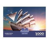 3d Ship,sailing-ship Jigsaw Puzzle Waterproof 1000 Piece Puzzle for Adults Colourful Adults Jigsaw Puzzle Educational Games