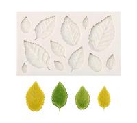 3D Silicone Cake Leaf Mold, Leaves Fondant Cake Mold, Creative Chocolate & Fondant Decorating Tool, DIY Sugar Craft Baking Mould for Cake Decor, for Chocolate Making & Dessert Decoration