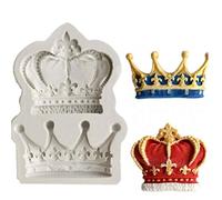 3d Silicone Cake Mold Easy Release King Princess Queen Crown Fondant Cupcake Cake Decorating Mould Clay Chocolate Baking Mold