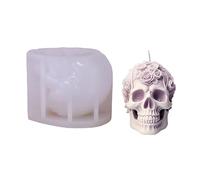 3D Silicone Candle Mold Non-Stick Wax Mold is Suitable for Candle Making Aromatherapy molds-7 to 15 Days Fast delivery (Skull 1B ZL-140)