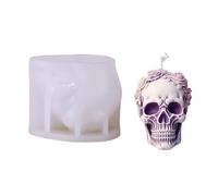 3D Silicone Candle Mold Non-Stick Wax Mold is Suitable for Candle Making Aromatherapy molds-7 to 15 Days Fast delivery (Skull 1A ZL-139)