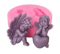 3D Silicone Moulds, DIY Angel Silicone Mold, Lovely Silicon Chocolate Molds Baby Fondant Mould for Decorating Cakes, Chocolate, Candy, Baking, DIY Toys Decorative Ornaments Art Craft