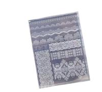 3D Silicone Nail Mold, DIY Relief Lace Ribbon Templates for Nails Jewelry Crafts, Manicure Mold Decoration