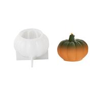 3D Silicone Pumpkin Silicone Mould, Halloween Thanksgiving Resin Moulds, 3D Pumpkin Epoxy Mould, DIY Casting Resin Casting Mould, for Making DIY Candles, Handmade Soap, Crafts (4.5 × 3.7 cm)