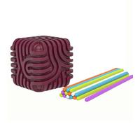 3D Silicone Sensory Activity Board - Double-Sided Interactive Fidget Toy for Stress Relief | Kids 3+, Adults, Autism & ADHD Calming Tool - Perfect for Roadtrips fuchsia