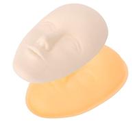 3D Silicone Tattoo Mannequin Head,Cosmetology Flat Mannequin Microblading Supplies Mannequin Lashes Extensions,Permanent Makeup For Training Heads Microblading Training Fake Skin