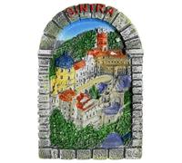 3D Sintra Portugal Fridge Magnet Tourist Souvenir Refrigerator Decorative Magnet Hand Painted Craft Collection