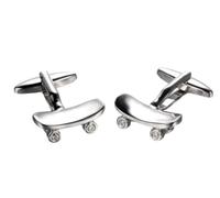 3D Skateboard Cufflinks Sport Skate Chute Board Cuff Links Cuff Button Men's Gift