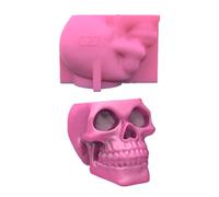 3D Skull Flowerpot Epoxy Resin Mold Succulent Plants Flowerpot Concrete Plaster Silicone Cosmetic Brush Pen Holder Home Decoration Casting Tools Epoxy Resin Mold Silicone Large Rectangle
