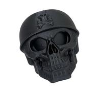 3D Skull Hitch Cap Slip-on Cover for Trailer Ball Area, Black