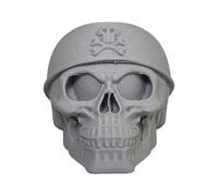 3D Skull Hitch Cap Slip-on Cover for Trailer Ball Area, Gray