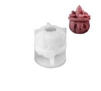 3D Skull Silicone Candle Molds DIY Ghost Head Crafts Gypsum Crystal Resin Soap Making Mold for Halloween Party Decoration Gifts