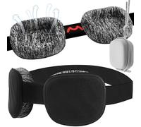 3D Sleep Eye Mask, Comfortable Adjustable Sleep Mask, Lightweight Masks for Side Sleepers Breathable Blackout Sleeping Masks with Fastener for Men & Woman Traval(Blackness,1)
