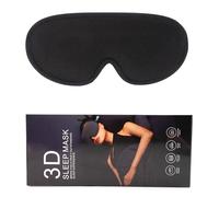 3D Sleep Eye Mask for Travel - 99% Light Blocking Black Mask for Bedroom Accessories