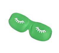 3D Sleep Mask Beauty Eyelash Sleeping Eye Mask Eyeshade Sleep Aid Travel Outdoor Home Eyes Rest Relax Eyecover Health Care(Green)