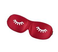 3D Sleep Mask Beauty Eyelash Sleeping Eye Mask Eyeshade Sleep Aid Travel Outdoor Home Eyes Rest Relax Eyecover Health Care(DarkRed)