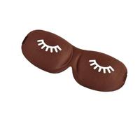 3D Sleep Mask Beauty Eyelash Sleeping Eye Mask Eyeshade Sleep Aid Travel Outdoor Home Eyes Rest Relax Eyecover Health Care(Brown)