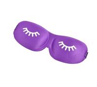 3D Sleep Mask Beauty Eyelash Sleeping Eye Mask Eyeshade Sleep Aid Travel Outdoor Home Eyes Rest Relax Eyecover Health Care(Purple)