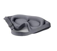 3D Sleep Mask Blindfold Sleeping Aid Eye Mask Soft Memory Foam Face Mask Eyeshade 99% Blockout Light Eye Cover Patch(Gray,3PCS)