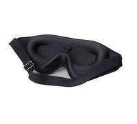 3D Sleep Mask Blindfold Sleeping Aid Eye Soft Memory Foam Face Eyeshade Blockout Light Cover Patch(Black)