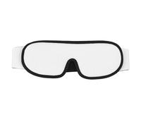 3D Sleep Mask for Side Sleepers | Gentle Blocking & Breathable Memory Foam | Contoured Eye Mask for Bedroom/Travel | Relaxed Design, No Puffiness (White)