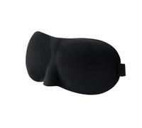 3D Sleep Mask Sleep Light-Blocking Three-Dimensional Eye mask Relieve Eye Fatigue Breathable Double-Layer Travel Sleep Eye mask(Black)