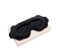 3D Sleep Mask Sleeping Aid Blindfold Block Out Light Portable Soft Memory Foam Face Mask Eyeshade Comfort Three Dimension Design(Black)
